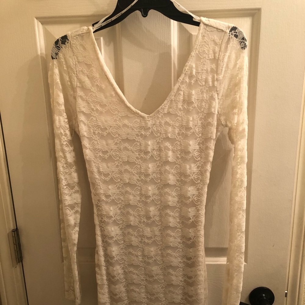 Ivory lace dress